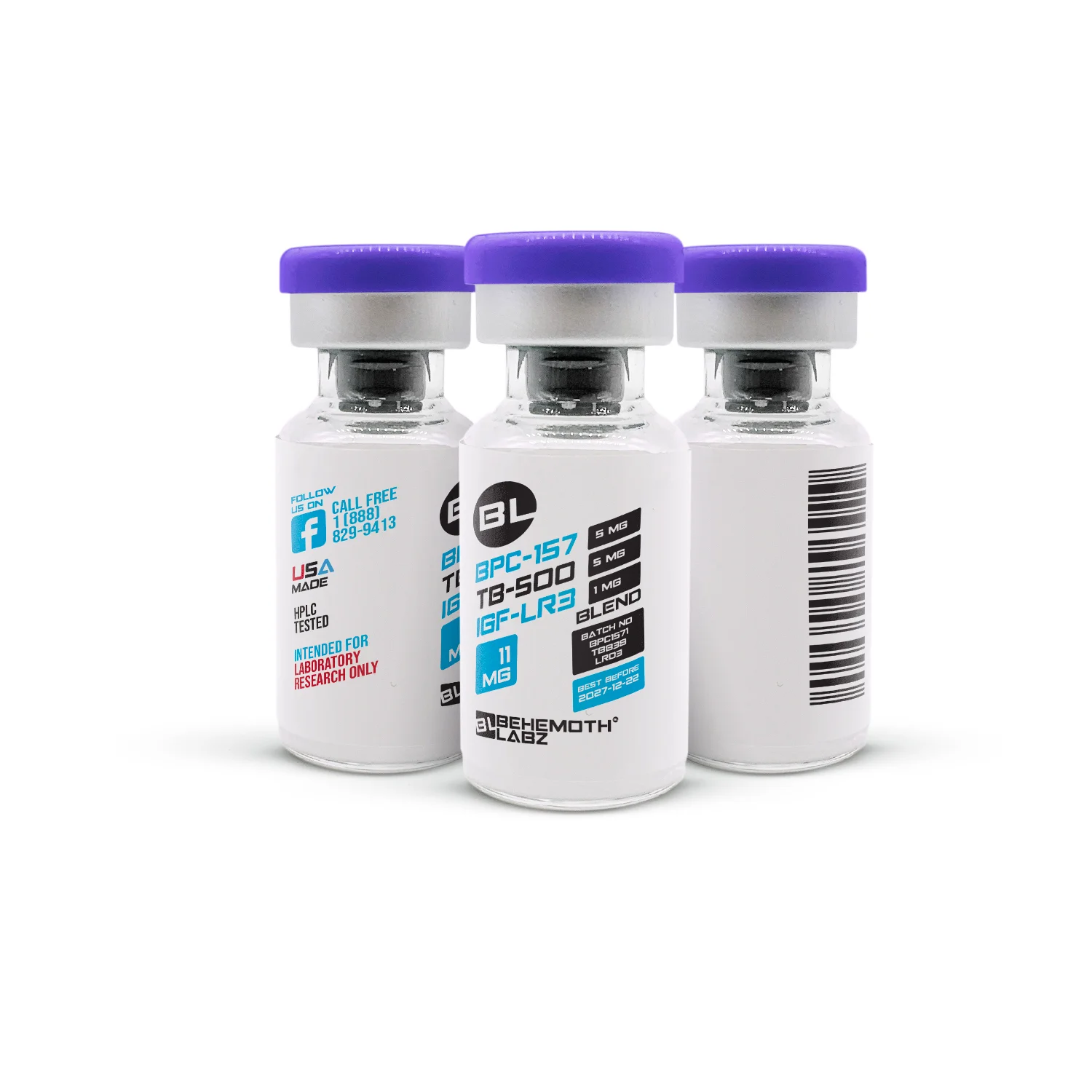 IGF-LR3 + BPC-157 + TB-500 Peptide Blend