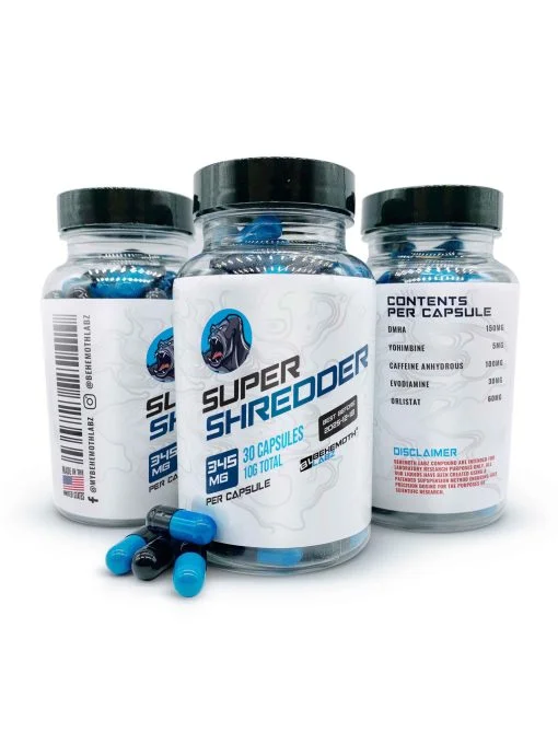 Super Shredder (DMHA + Yohimbine + Caffeine Anhydrous + Evodiamine + Orlistat)