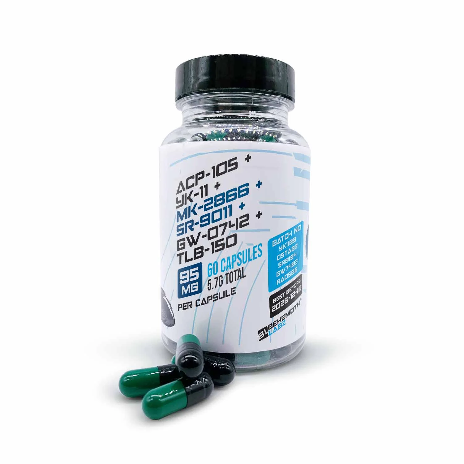 ACP-105 + YK-11 + MK-2866 + SR-9011 + GW-0742 + TLB-150 Capsules