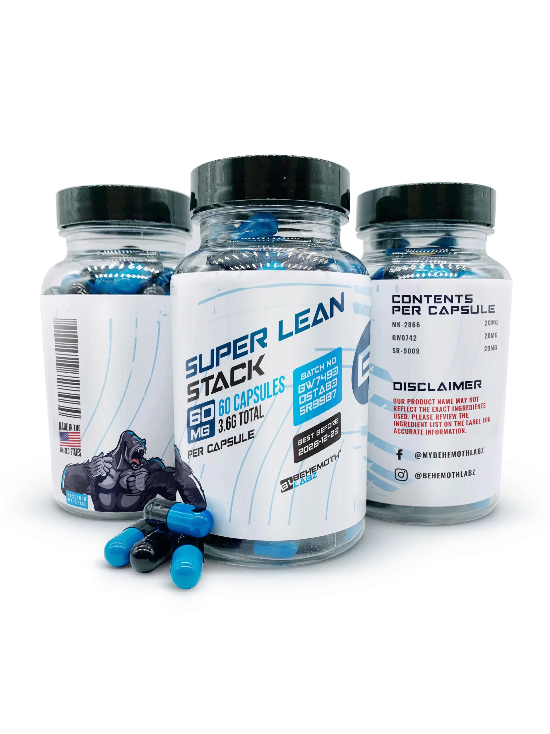 Super Lean Stack (Ostarine + SR-9009 + GW-0742)
