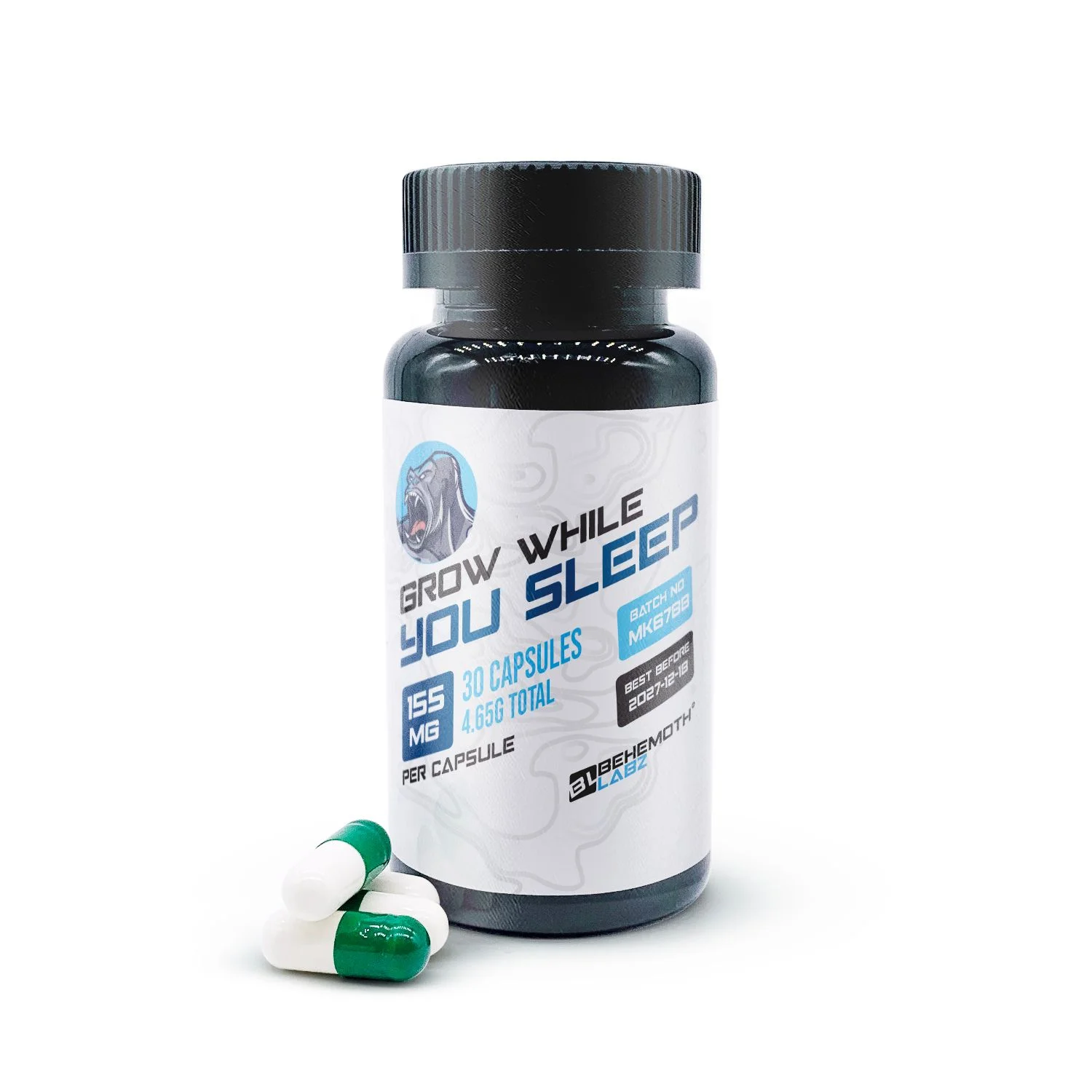 Grow While You Sleep Capsules (MK-677 + Zinc + 5-HTP + Vitamin B6 + TUDCA)